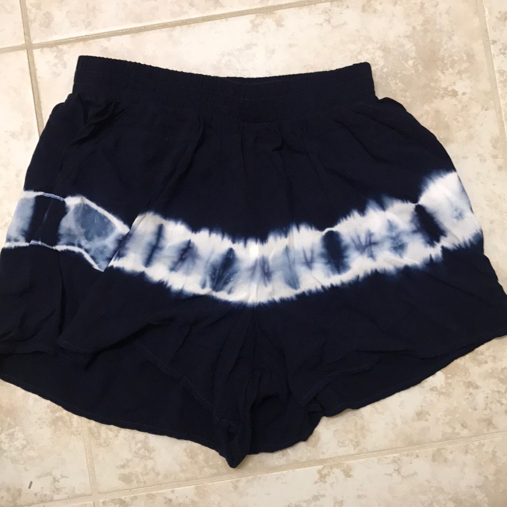 Tye dye shorts.